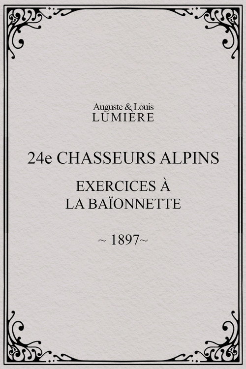 24e chasseurs alpins : exercices à la baïonnette
