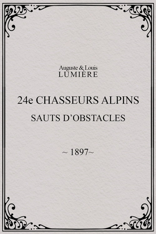 24e chasseurs alpins : sauts d’obstacles
