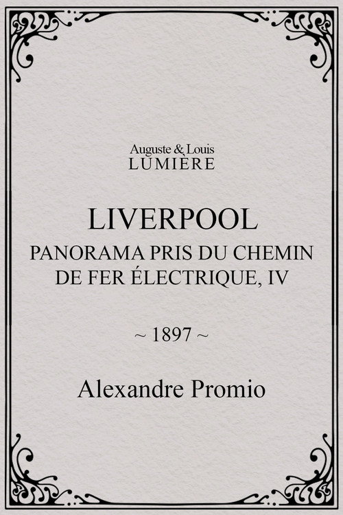 Liverpool, panorama pris du chemin de fer électrique, IV