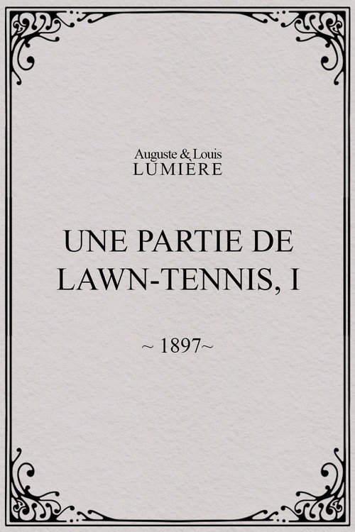 Une partie de lawn-tennis, I