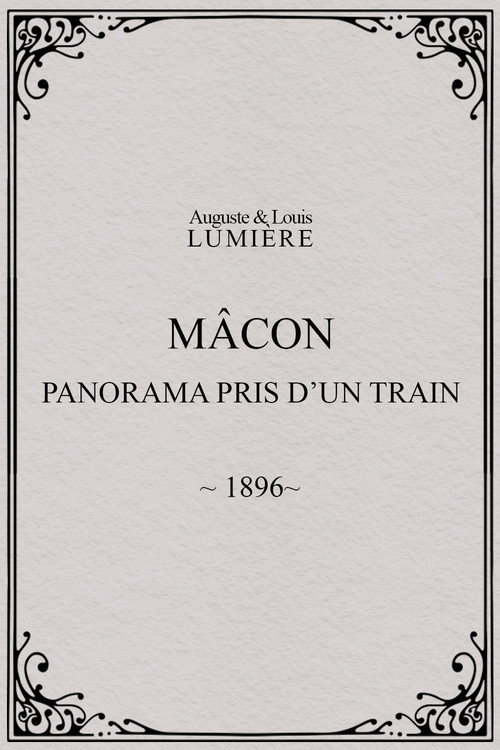 Mâcon : panorama pris d’un train