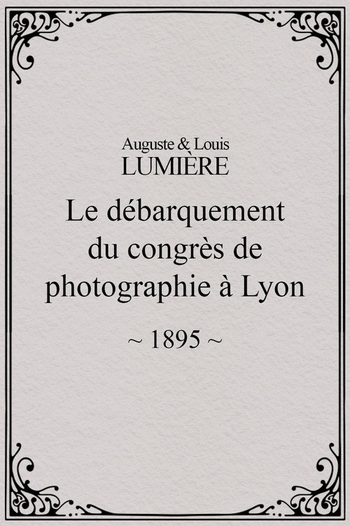 Le Débarquement du congrès de photographie à Lyon