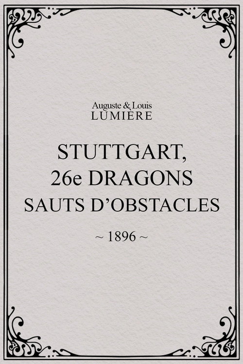 Stuttgart : 26e dragons. Sauts d’obstacles