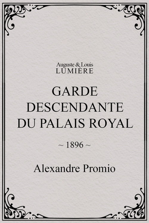 Garde descendante du palais royal