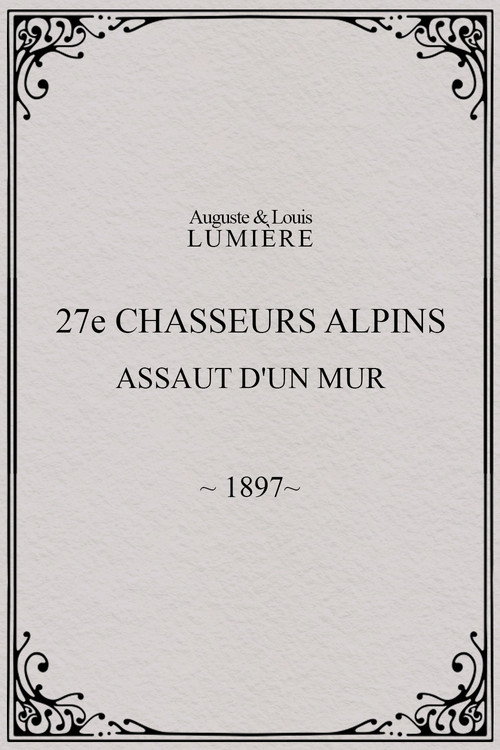 27e chasseurs alpins : assaut d’un mur