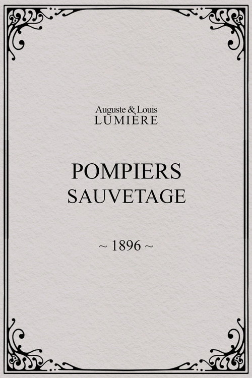 Pompiers : sauvetage
