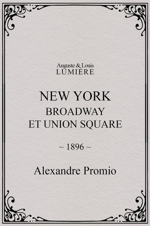 New York, Broadway et Union Square