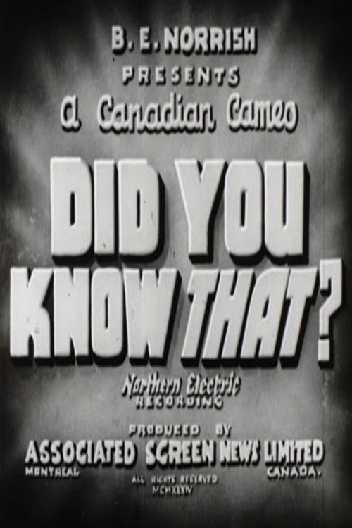 Did You Know That?
