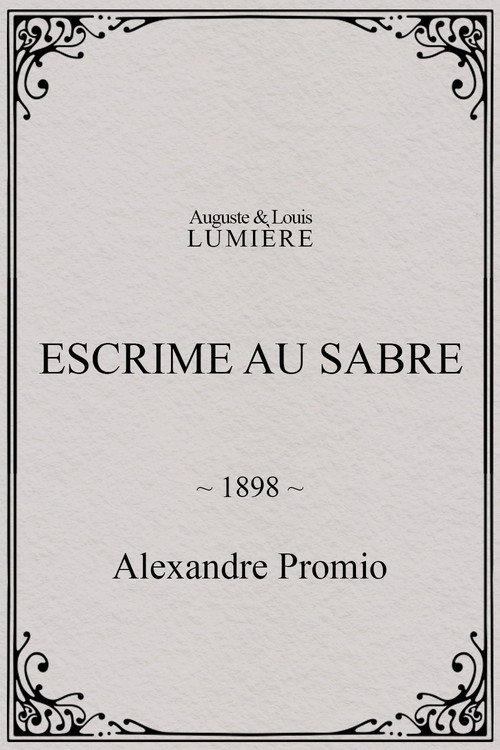 Escrime au sabre